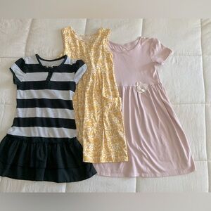Wonder Nation 3 Piece Lot Casual Sundress Short Sleeve Size 6-6X
